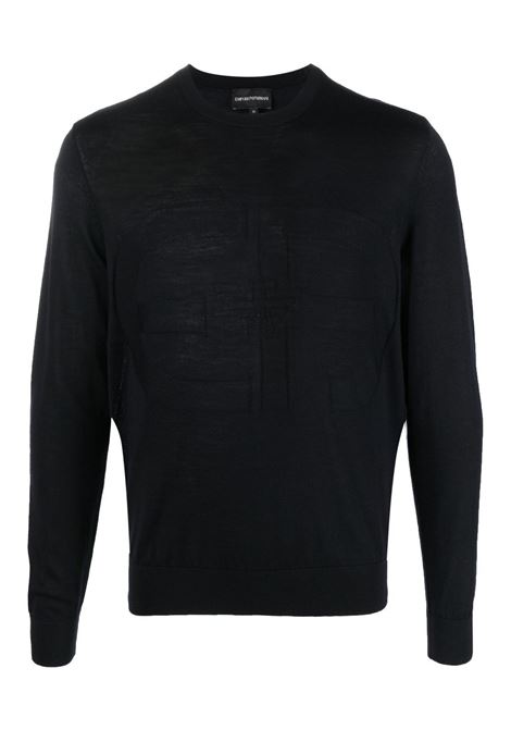 EA virgin wool maxi intarsia sweater EMPORIO ARMANI | sweaters | 6L1MU7 1MMVZ0920